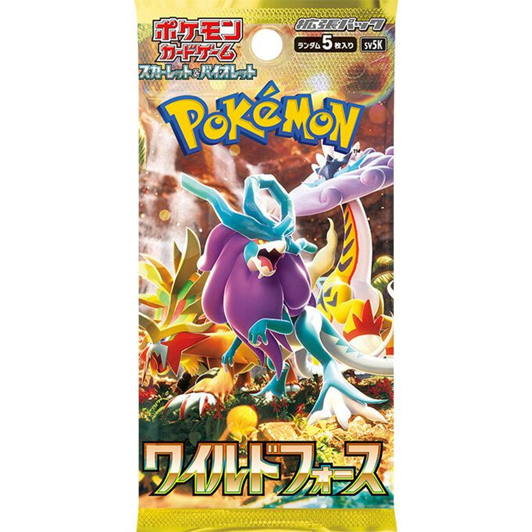 Pokemon tcg booster pack sobre Original Wild Force Japonés