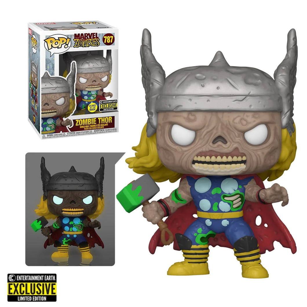 Funko Pop Marvel Zombies Thor Glow-in-the-Dark  Sticker De EE Eclusive