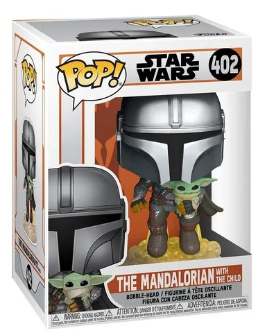 Funko Pop Star Wars Mandalorian With The Child Baby Yoda 402